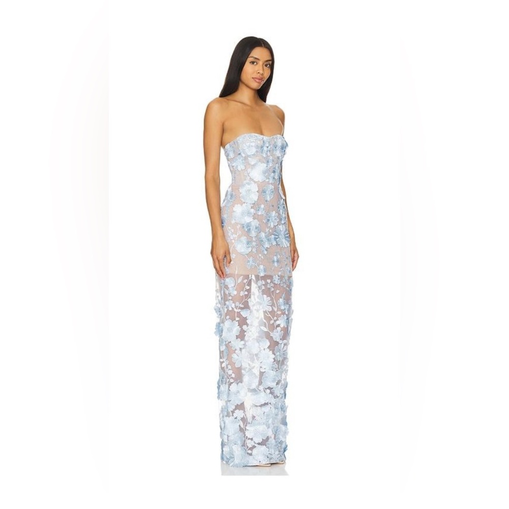 NWOT BRONX AND BANCO JASMINE POWDER BLUE MAXI DRESS - Picture 8 of 17